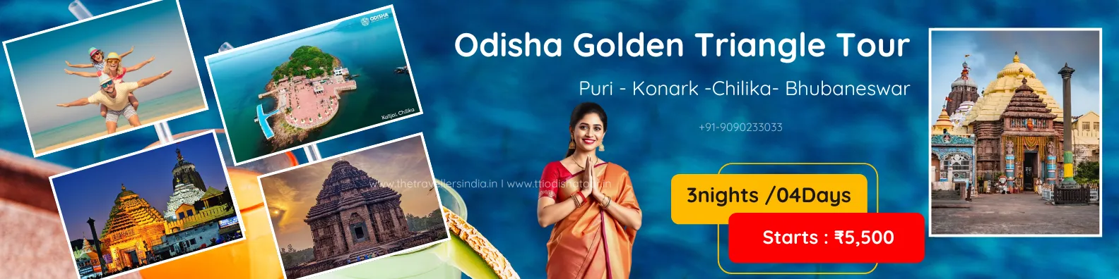 Bhubaneswar Puri Konark Tour Package – 4 Days Trip with Sightseeing & Best Price ₹7500