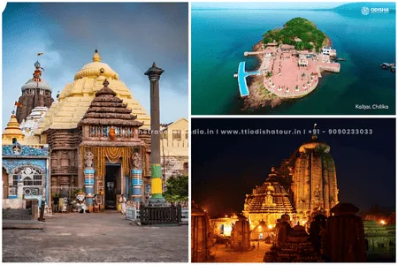 Temple Tour In Odisha 3 Nights 4 Days 7 Odisha Temple Tour with Chilika Kalijai Temple 4 Nights 5 Days