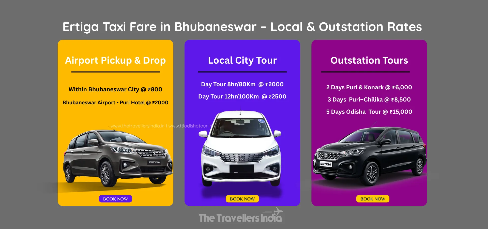 Ertiga Car on Rent in Bhubaneswar 1 Ertiga car on rent in Bhubaneswar Odisha – AC 6-seater taxi with driver for local and outstation trips